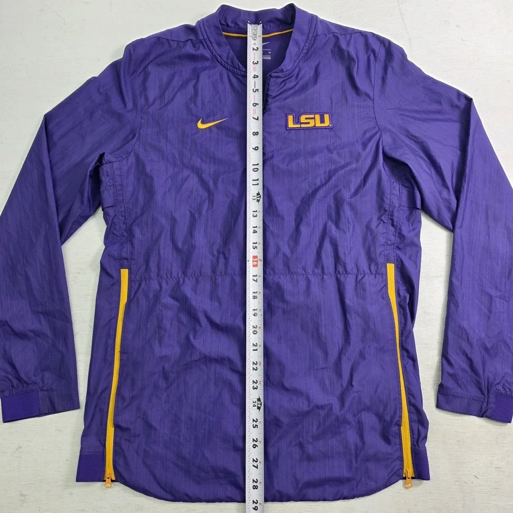 Nike LSU Tigers Sideline Lockdown Men's Slip-Over 1/4 Zip Jacket Windbreake Sz S - Picture 7 of 7